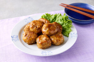 キノコのお肉de肉団子の甘酢あんかけ