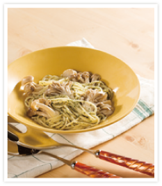 きのこと青じその和風ジェノベーゼ　料理写真