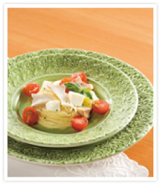 えりんぎとトマトの冷製パスタ　料理写真