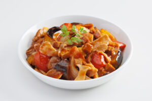 キノコのお肉となすとパプリカのラタトゥイユ