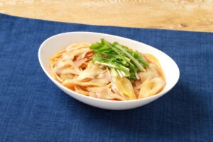 白まいたけとほうれん草の和風パスタ