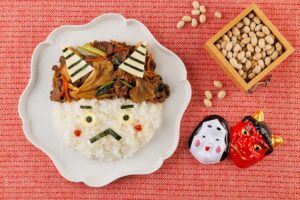 鬼さんカルビまいたけごはん