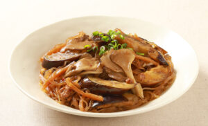 まいたけと春雨の麻婆茄子