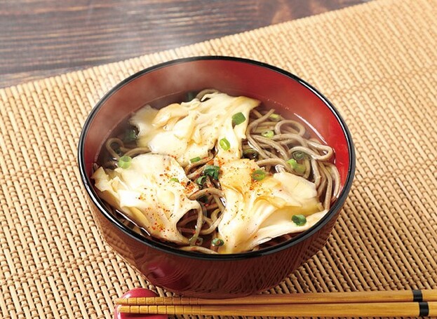 白まいたけ蕎麦