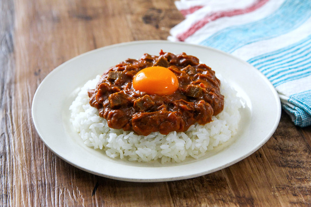 レンジで簡単! キノコのお肉でキーマカレー風
